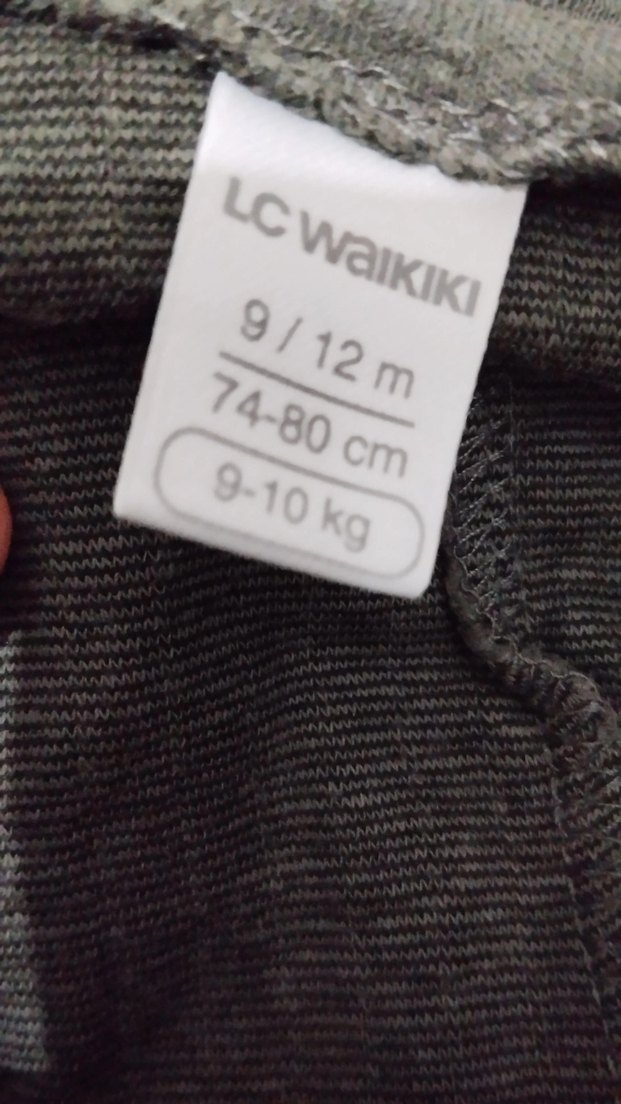 Gri Keten Erkek Çocuk Askılı Tulum - Görsel 2