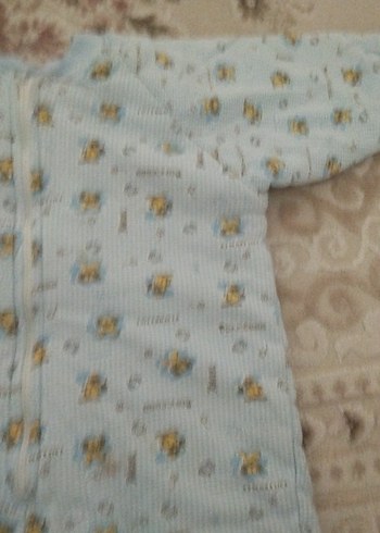 Mavi Bebek Tulum, Uzun Kollu, Düğmeli - Görsel 3