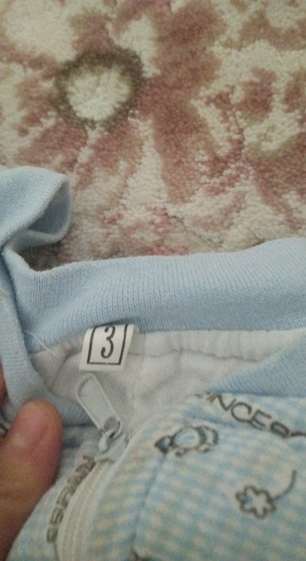 Mavi Bebek Tulum, Uzun Kollu, Düğmeli - Görsel 5