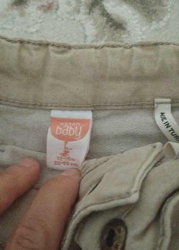 Bej Düğmeli Erkek Çocuk Pantolonu - Görsel 3