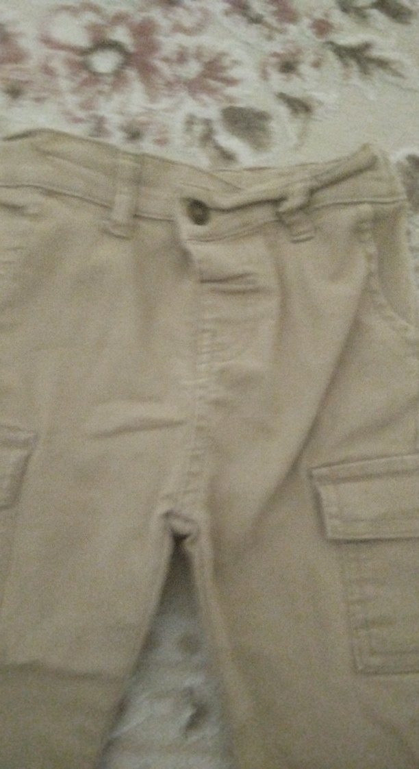 Bej Düğmeli Erkek Çocuk Pantolonu - Görsel 2