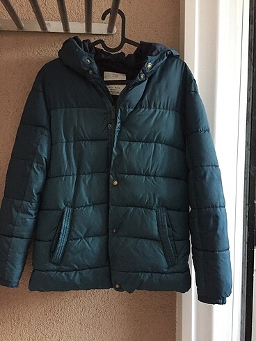 11-12 Yaş Beden ZARA ERKEK ÇOCUK MAVİ RENK ŞİŞME MONT