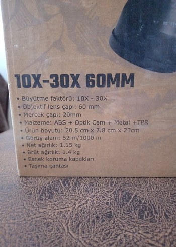 North Pacific 10X-30X60MM Dürbün - Görsel 2