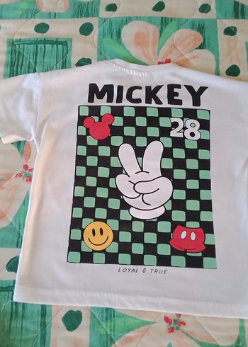 4 Yaş Beden Baskılı Mickey Mouse Erkek Çocuk Şortlu Takımı
