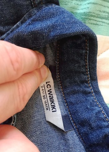 LC Waikiki Erkek çocuk düğmeli mavi kot gömlek