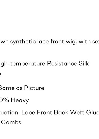 Bakır Kızıl Fiber Sentetik Tül Peruk EvaHair marka - Görsel 6