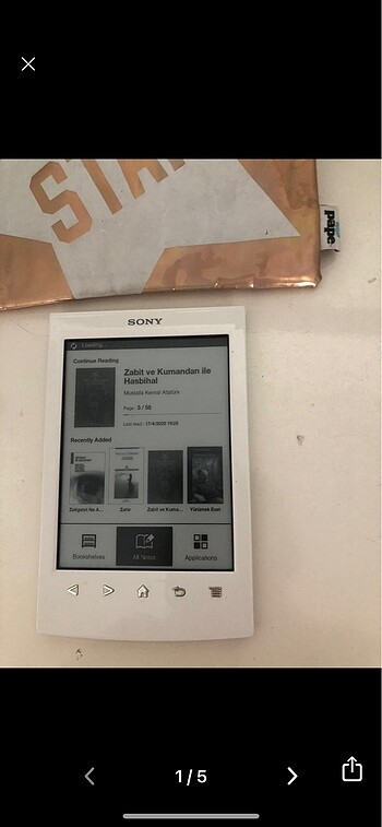 Sony e kitap okuyucu
