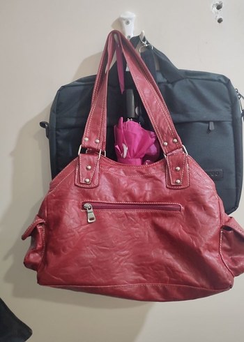 Old Cotton Cargo Y2K Vintage Kırmızı Omuz Çantası