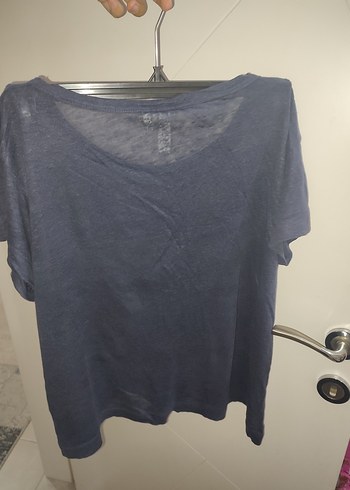 l Beden lacivert Renk H&M transparan füme koyu lacivert tişört