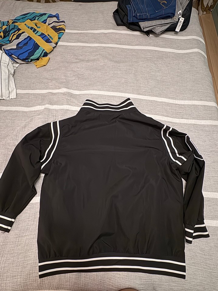 Siyah Baskılı Kadın Bomber Ceket - Görsel 5