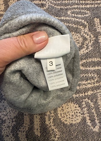 #Lacoste#Bere#erkekbere Gri Erkek Polar Bere - Görsel 4