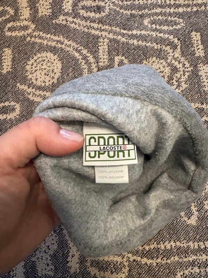 #Lacoste#Bere#erkekbere Gri Erkek Polar Bere - Görsel 3
