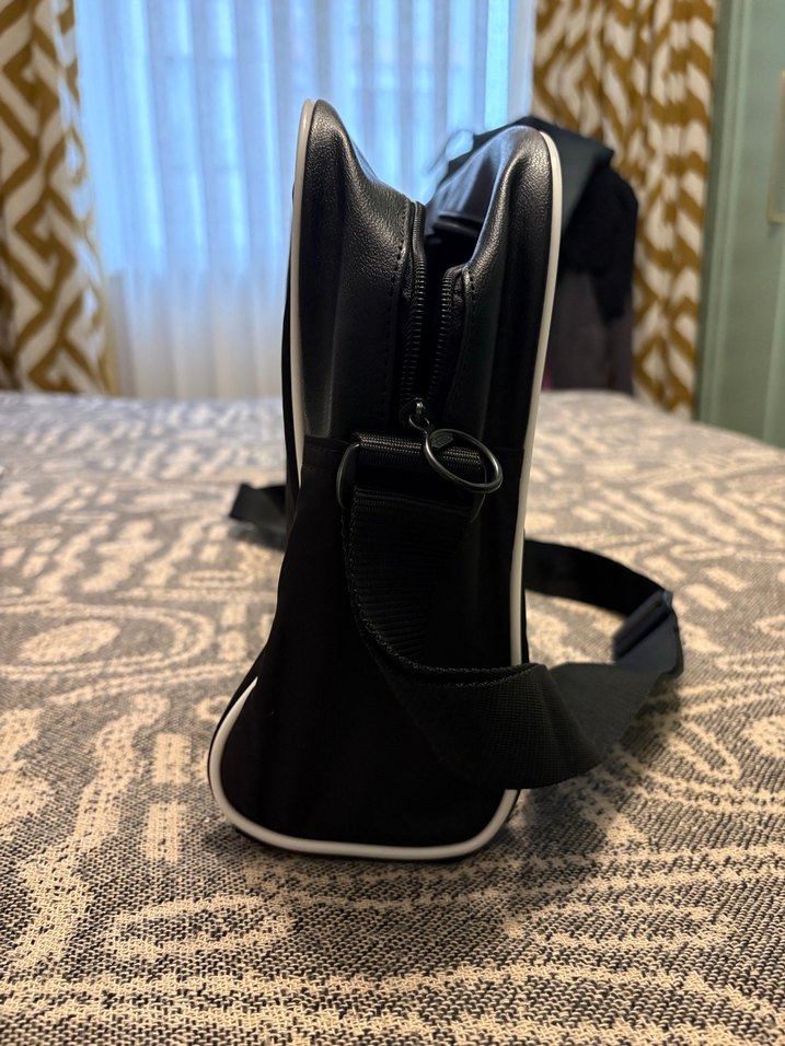 Siyah Puma Baskılı Erkek Omuz Çantası - Görsel 4