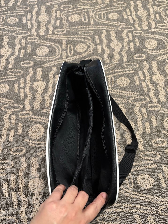 Siyah Puma Baskılı Erkek Omuz Çantası - Görsel 3