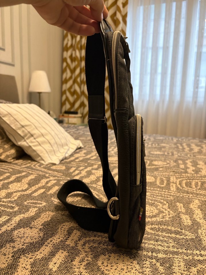 Gri Spor Stil erkek çantası - Görsel 3