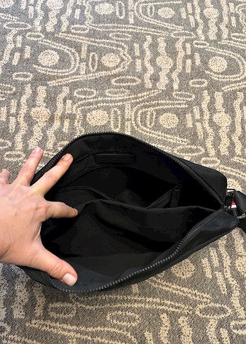 Siyah Erkek Laptop/bilgisayar Çantası - Hilfiger Baskılı - Görsel 3