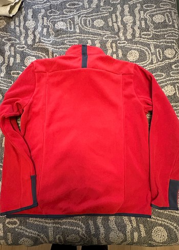 Kırmızı Fermuarlı Erkek Polar Sweatshirt - Görsel 2