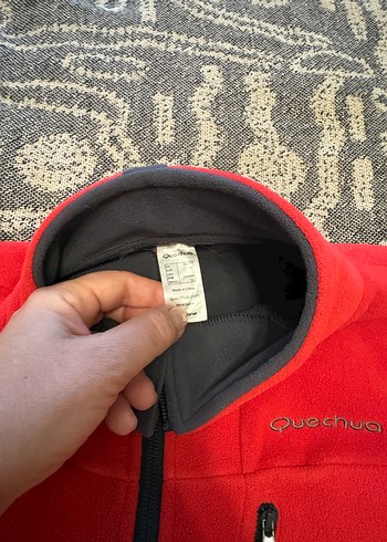 Kırmızı Fermuarlı Erkek Polar Sweatshirt - Görsel 5