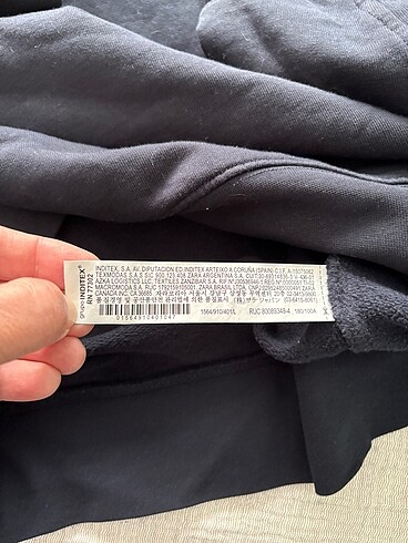 l Beden Zara erkek sweatshirt
