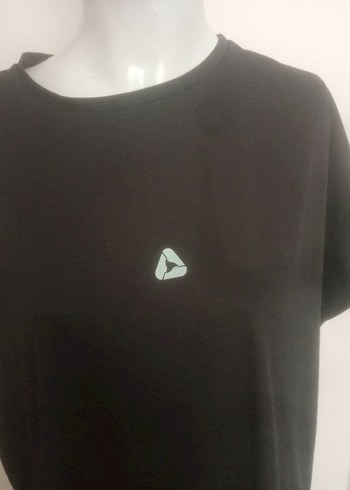 Diğer Siyah Kısa Kollu Oversize Kadın Tişört