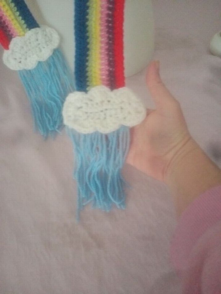 Rainbow skinny scarf - Görsel 4