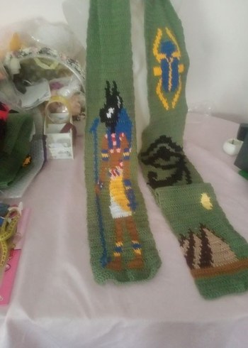 Antik Mısır temalı scarf - Görsel 3