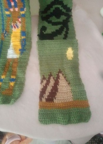 Antik Mısır temalı scarf - Görsel 4