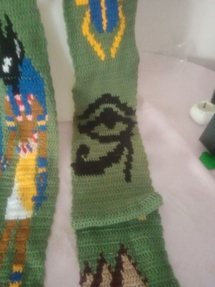 Antik Mısır temalı scarf - Görsel 5