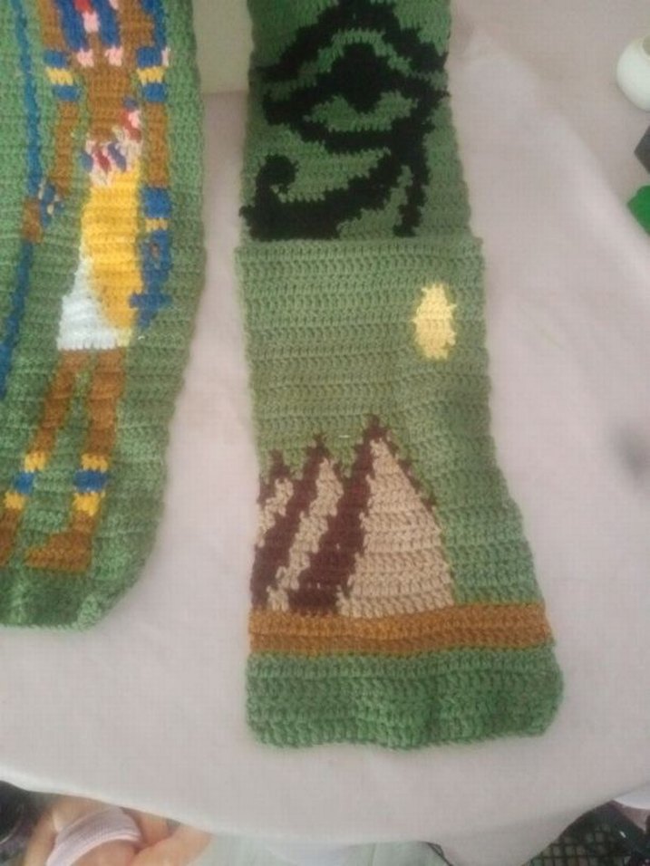 Antik Mısır temalı scarf - Görsel 4