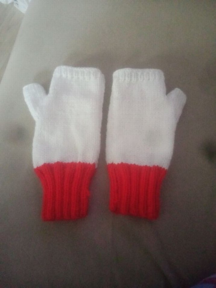 Gothic eyeball fingerless Eldiven - Görsel 4