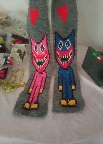 Huggy wuggy  kissy missy scarf - Görsel 3