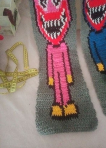 Huggy wuggy  kissy missy scarf - Görsel 5