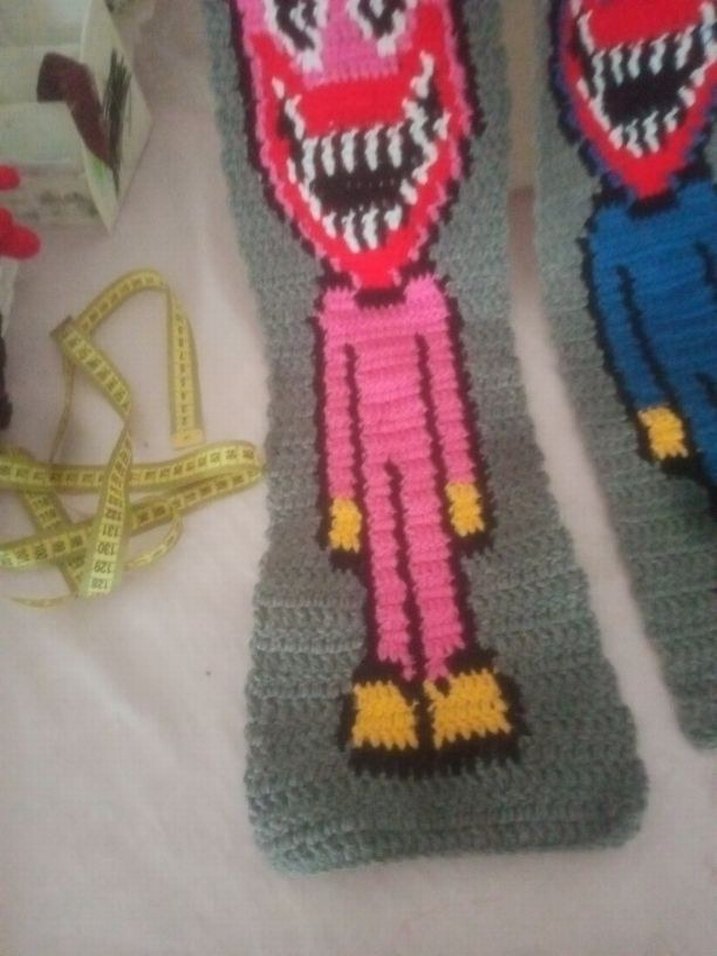 Huggy wuggy  kissy missy scarf - Görsel 5