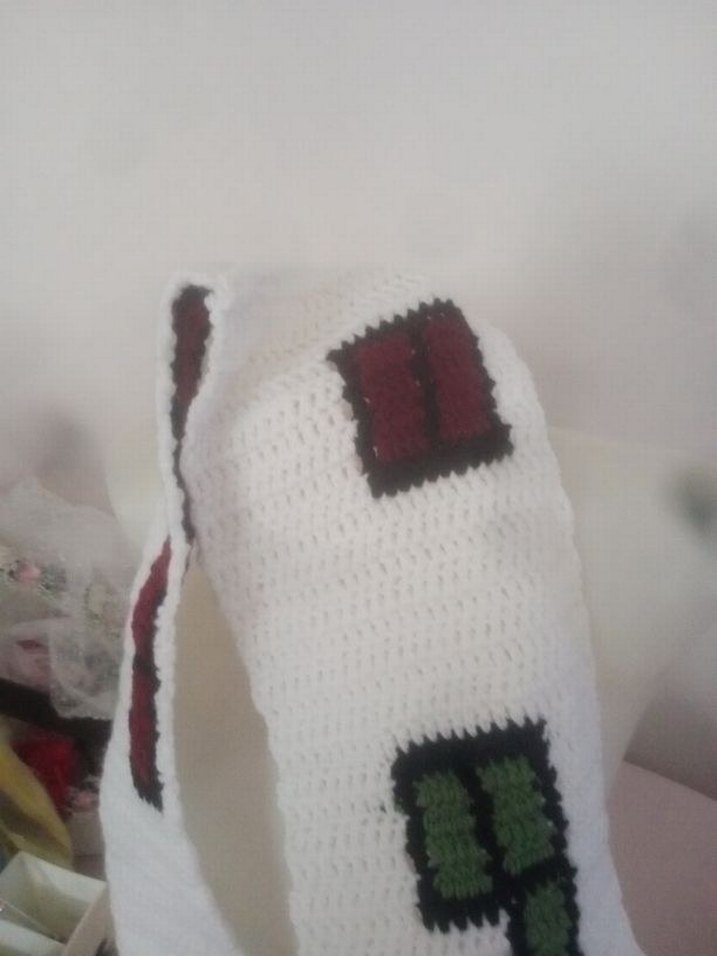 90's Tetris oyunu temalı scarf - Görsel 5