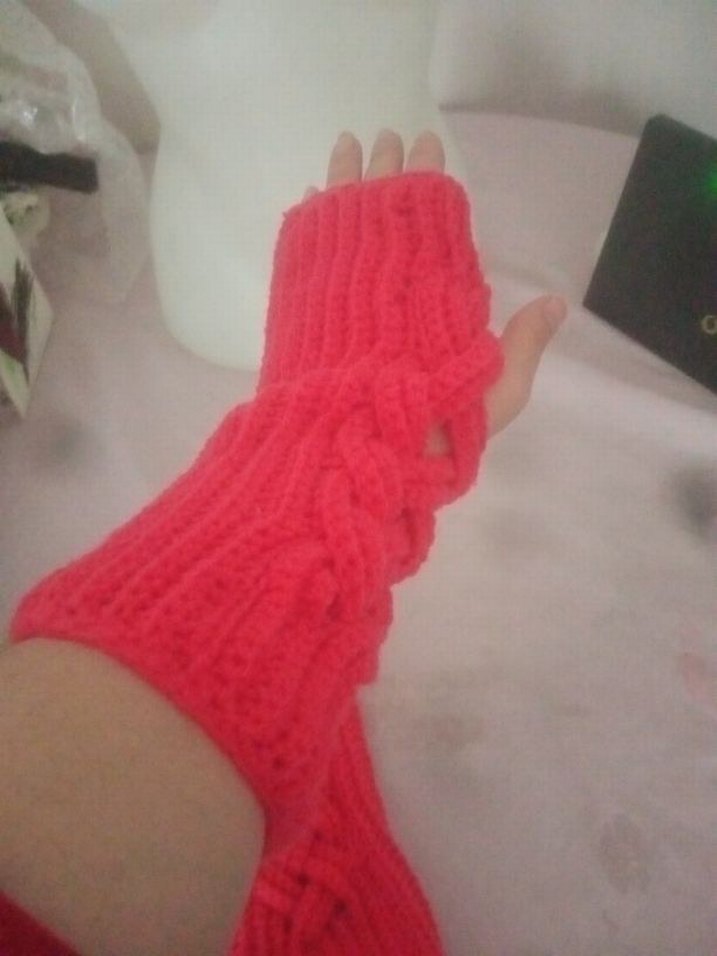 Bohem saç örgüsü eldiven - Görsel 3