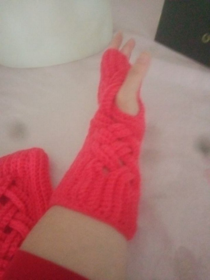 Bohem saç örgüsü eldiven - Görsel 4