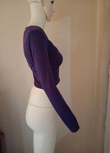 m Beden Mor crop bluz