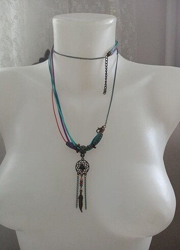 Vintage bohem kolye 