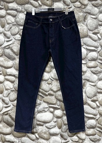 46 Beden Kadın Skinny Mavi Denim Jean