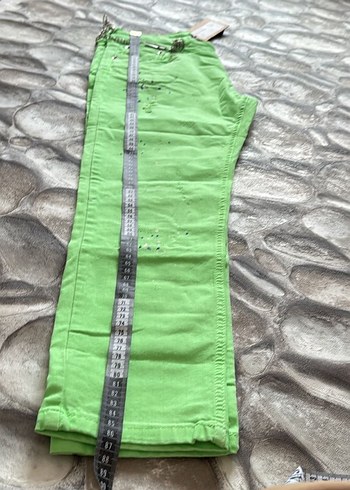 Kadın Yeşil Salaş Midi Pantolon - Görsel 7