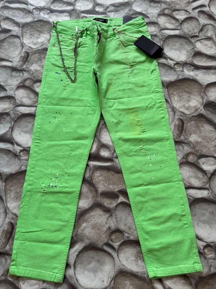 Kadın Yeşil Salaş Midi Pantolon - Görsel 2