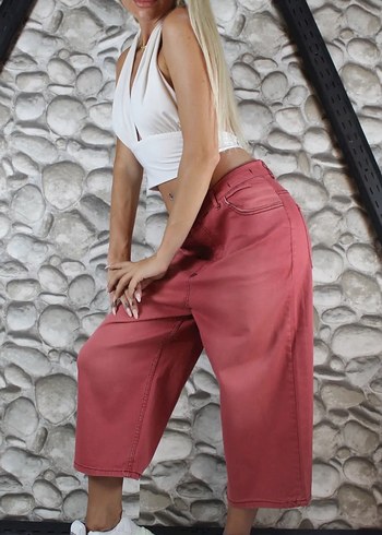 Pembe Mini Salaş Kadın bermuda