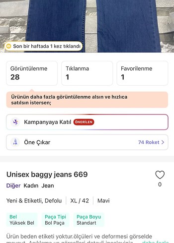 Diğer Baskılı Mavi Kadın Kot Pantolon
