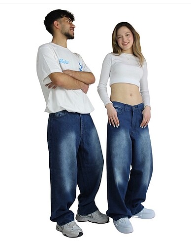 Unısex süper BAGGY jean