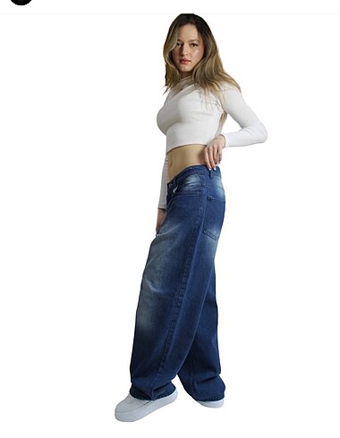 Unısex süper BAGGY jean