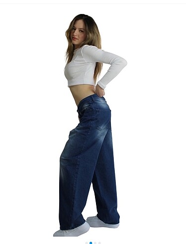 Unısex süper BAGGY jean