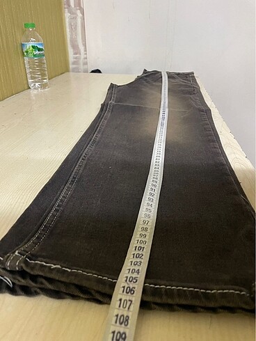 38 Beden kahverengi Renk Süper BAGGY jean