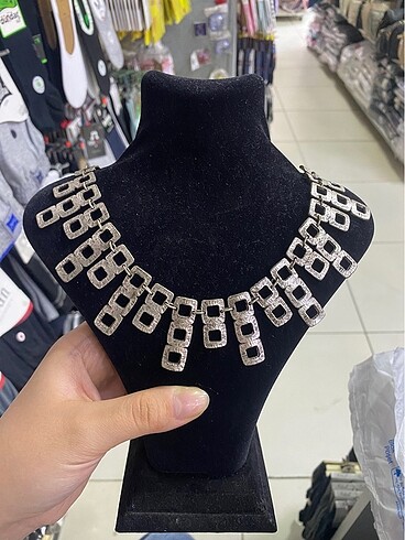 Eskitme model gerdanlık kolye