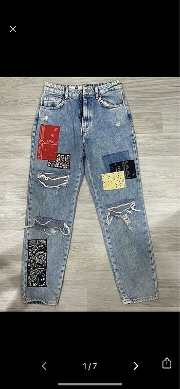 Bershka yırtık jean
