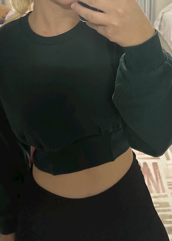 Bershka Kadın Crop Sweatshirt